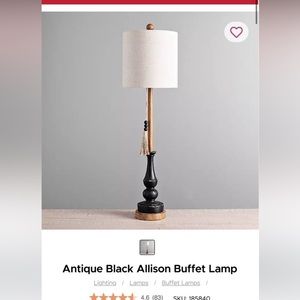 Kirklands Buffet Lamp